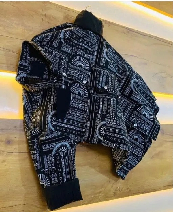 SHIVA mens printed shirt - L