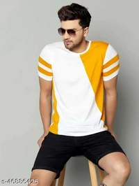 SHIVA Stylish Partywear Men Tshirts - L