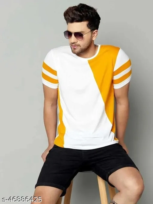 SHIVA Stylish Partywear Men Tshirts - L