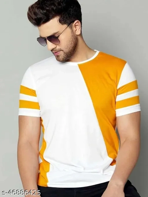 SHIVA Stylish Partywear Men Tshirts - L