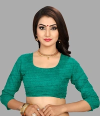 SHIVA sadika Woven, Embroidered Daily Wear Georgette, Chiffon Saree - Blue