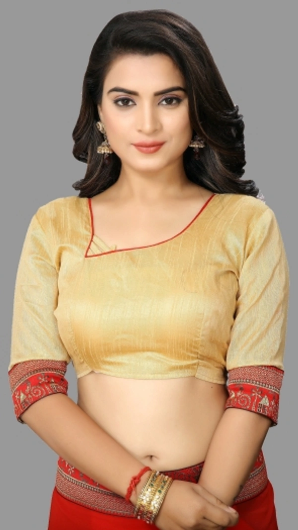 SHIVA sadika Woven, Embroidered Daily Wear Georgette, Chiffon Saree - Red