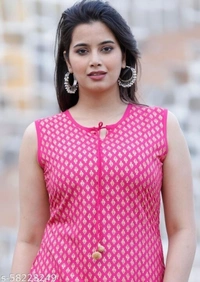 SHIVA Women kurti - Pink, Xxl