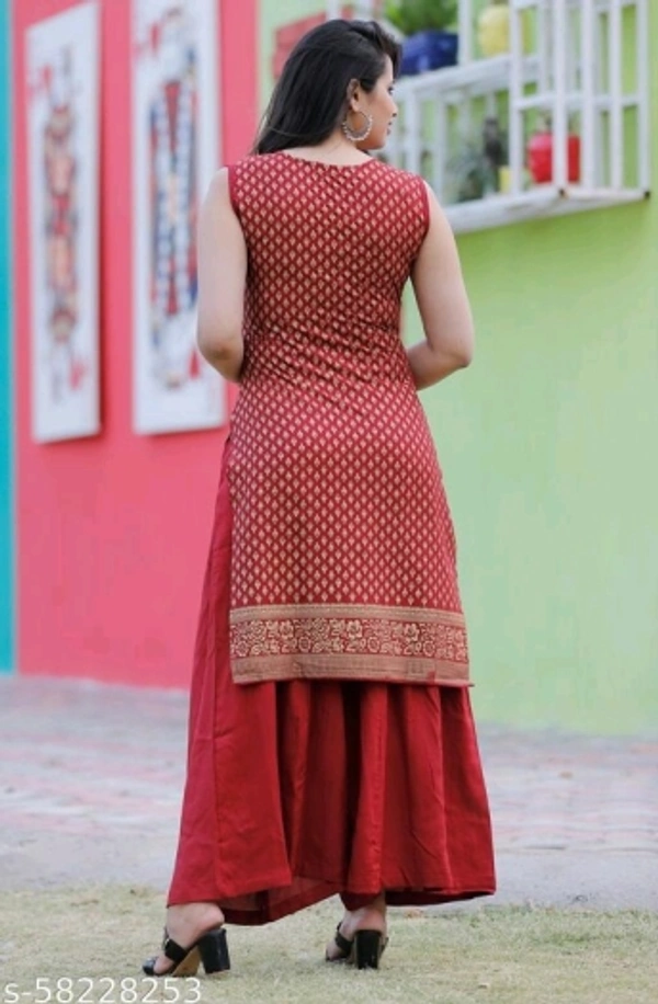 SHIVA Women kurti - Maroon, L