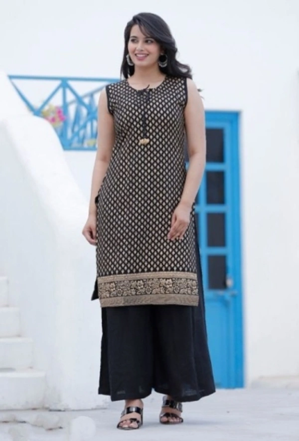 SHIVA Women kurti - Black, S