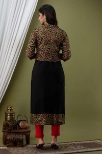 SHIVA Womens kurti - L, Black