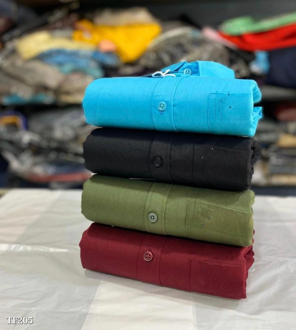 SHIVA Combo plain Shirt 4 - L, Blue Black Green Red