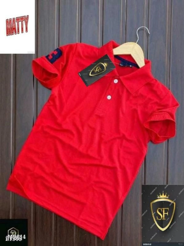 SHIVA collar matty tees - Xxl, Red