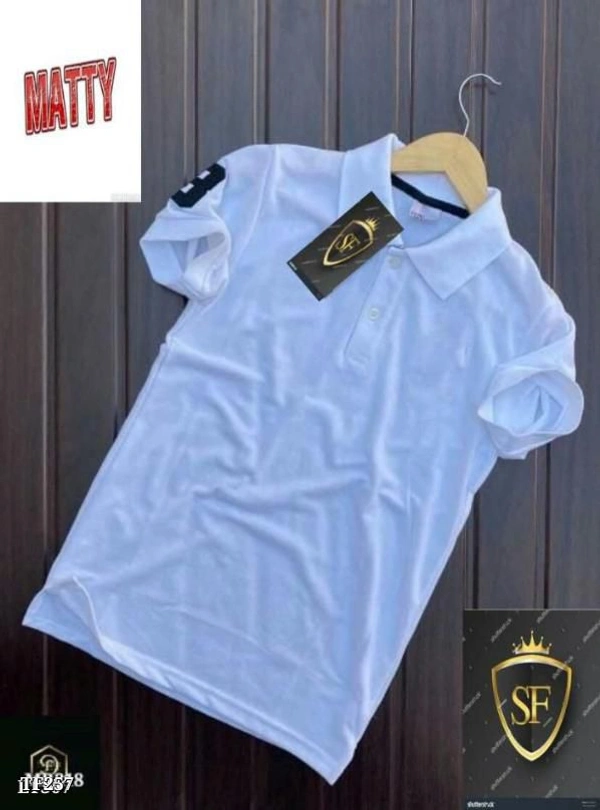 SHIVA collar matty tees - Xl, Light Blue