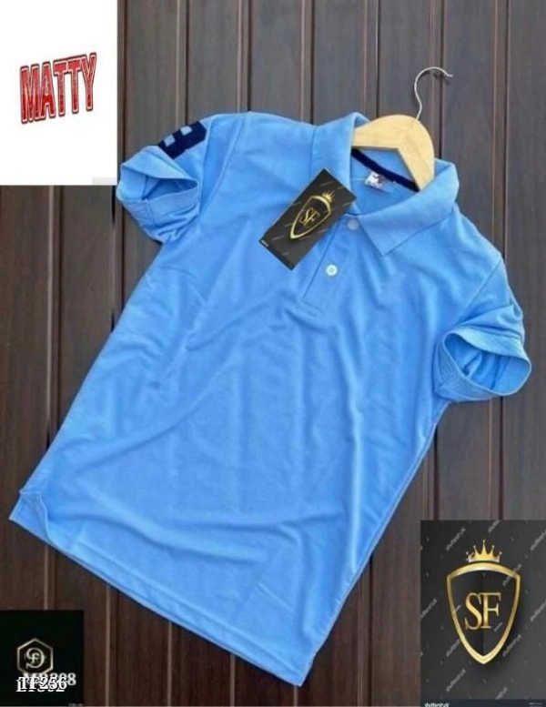 SHIVA collar matty tees - Xl, Blue