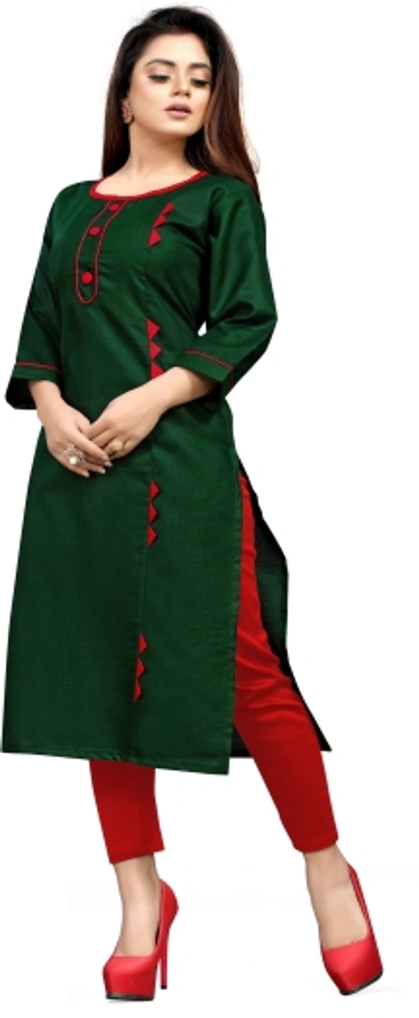 SHIVA Womens Soldi Kurtis - Dark Green, Xxl
