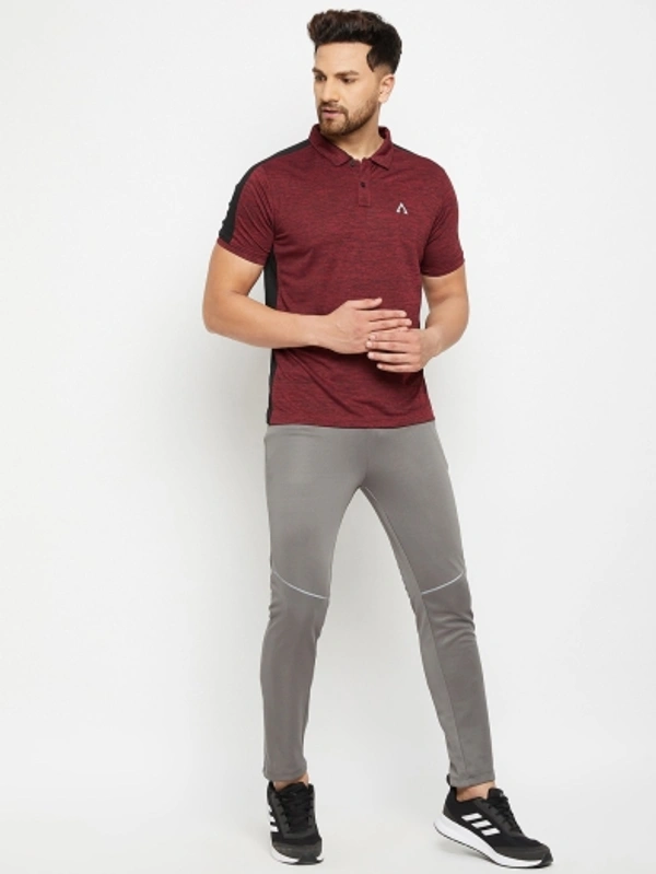 SHIVA Solid Men T Shirt - Maroon, S