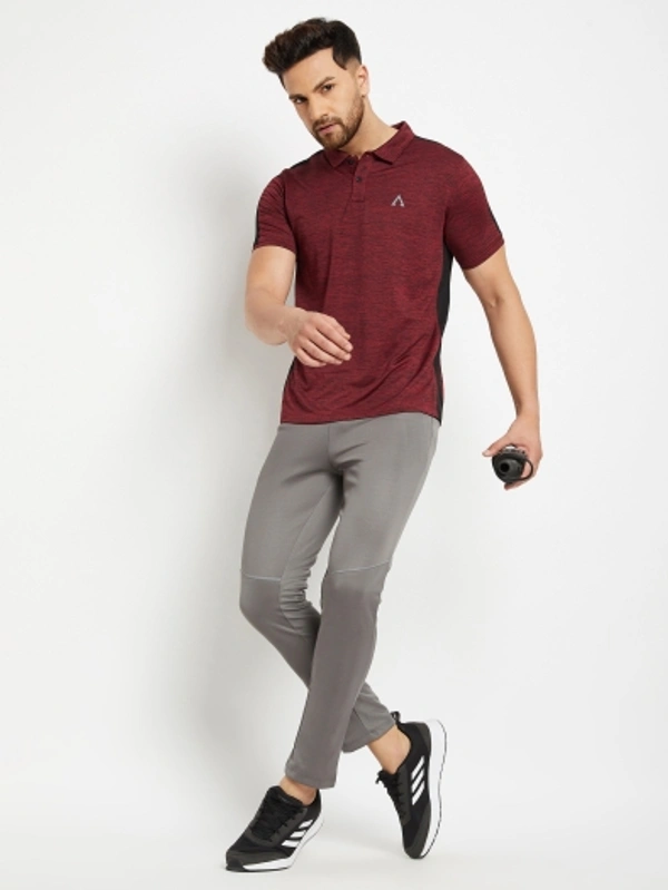 SHIVA Solid Men T Shirt - Maroon, S