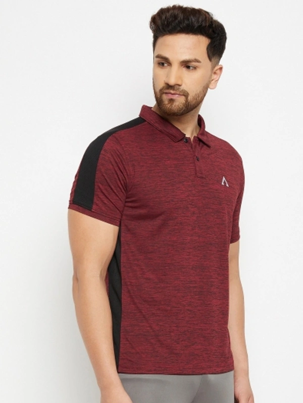 SHIVA Solid Men T Shirt - Maroon, Xl