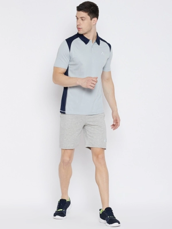 SHIVA Solid Men T Shirt - Light Grey, Xl