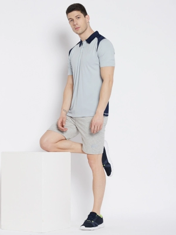 SHIVA Solid Men T Shirt - Light Grey, Xxl