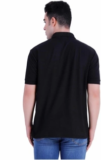 SHIVA Solid Men Black T-Shirt - Black, M