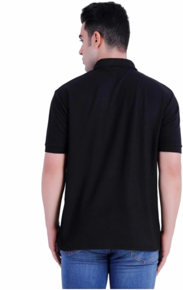 SHIVA Solid Men Black T-Shirt - Black, Xl