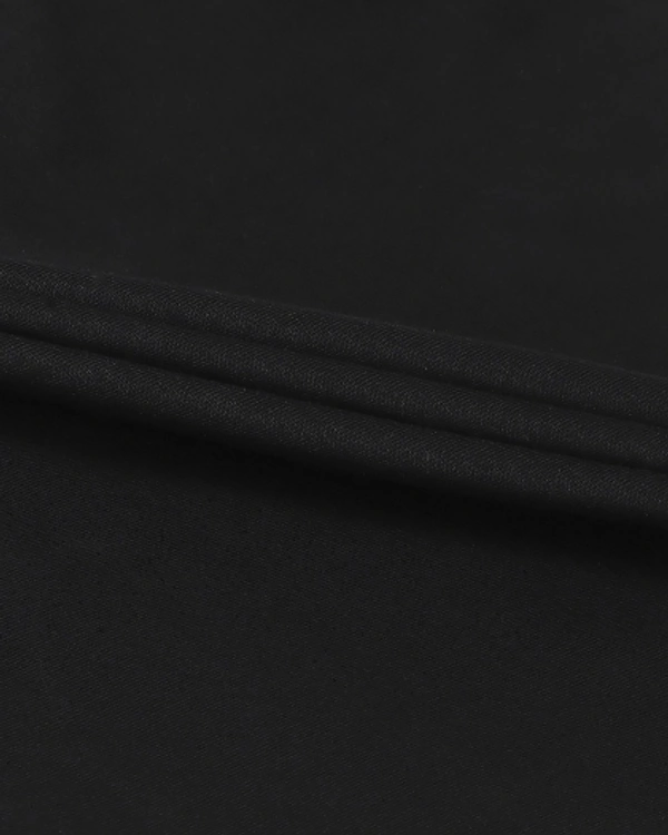SHIVA Solid Men Black T-Shirt - Black, L