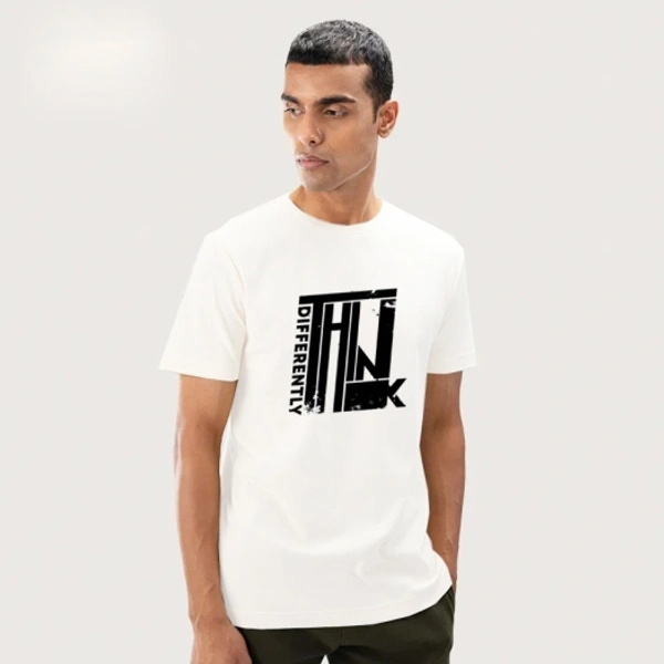 SHIVA Printed Men White T-Shirt - White, Xl