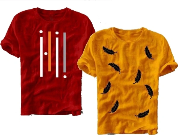 SHIVA Printed Men Multicolor T-Shirt - L