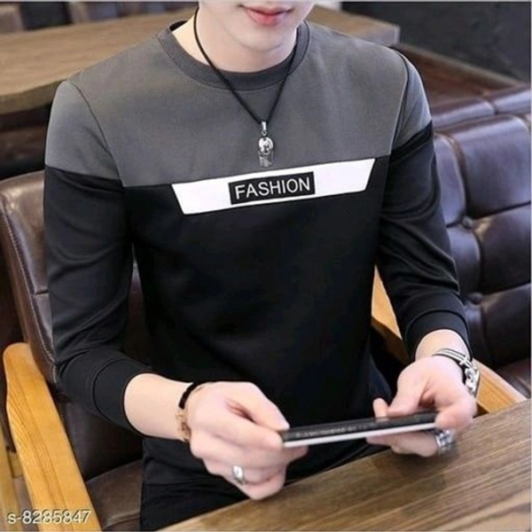SHIVA Color Block Men Black T-Shirt - Xl