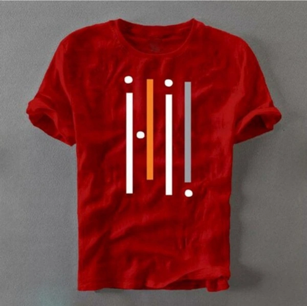 SHIVA Solid Men Red T-Shirt - Red, Xxl