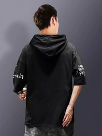 SHIVA Printed Men Black T-Shirt - Black, M