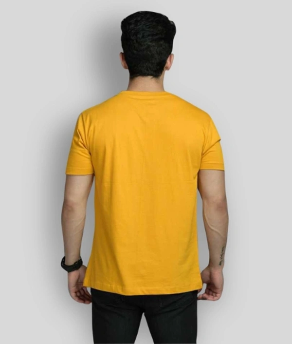 SHIVA Printed Men Yellow T-Shirt - Yellow, Xxl