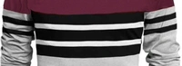 SHIVA Color Block Men Maroon, Black, Grey T-Shirt - S