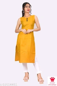 Shiva Aagyeyi Drishya Kurtis - Yellow, L