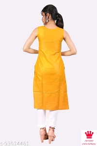 Shiva Aagyeyi Drishya Kurtis - Yellow, Xl