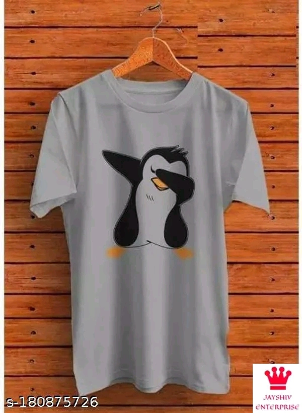 SHIVA Classic Glamorous Men Tshirts - Grey, Xl