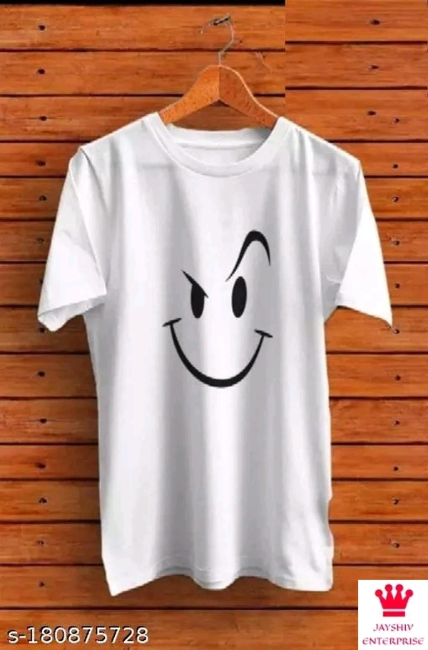 SHIVA Classic Glamorous Men Tshirts - White, L