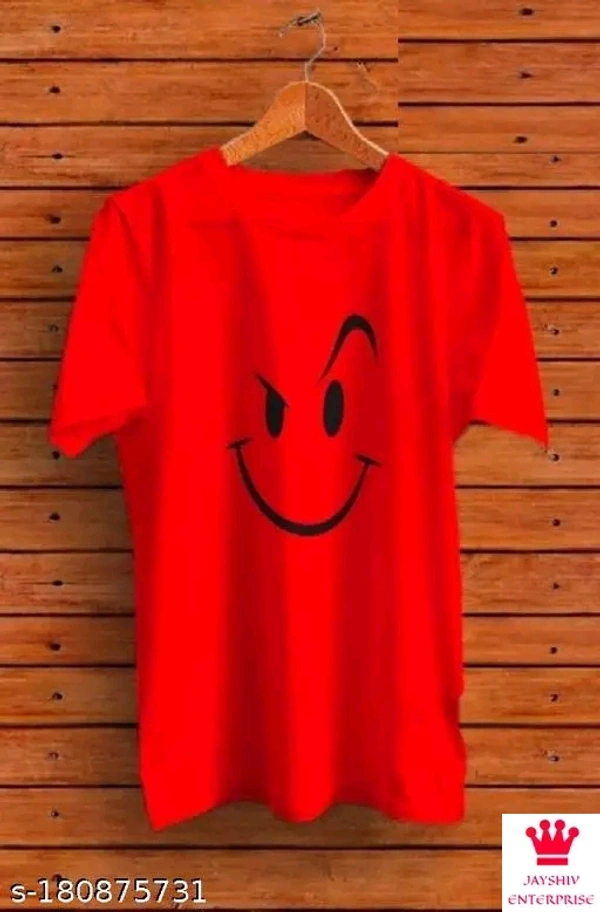 SHIVA Classic Glamorous Men Tshirts - Red, L