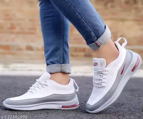 SHIVA Aadab Fashionable Men Casual Shoes - White, IND-10