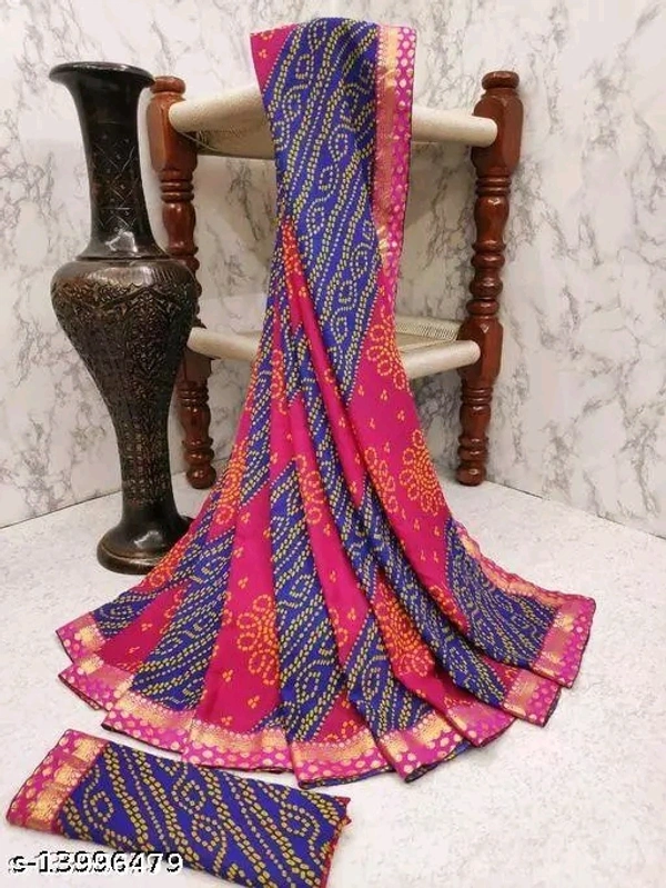 SHIVA Adrika Petite Sarees - Magenta / Fuchsia, Free Size