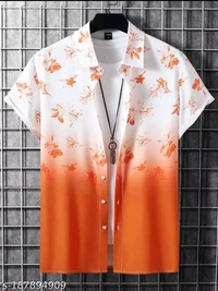 SHIVA Pretty Glamorous Mens Shirt - Blue, XL