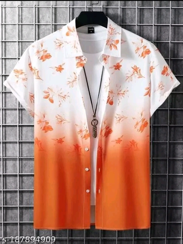 SHIVA Pretty Glamorous Mens Shirt - Blue, XL