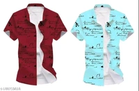 SHIVA Fancy designer Men Shirts COMBO - M
