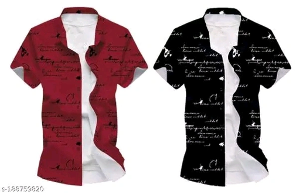 SHIVA Fancy designer Men Shirts COMBO - M