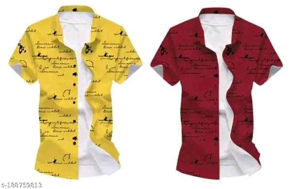 SHIVA Fancy designer Men Shirts COMBO - XL