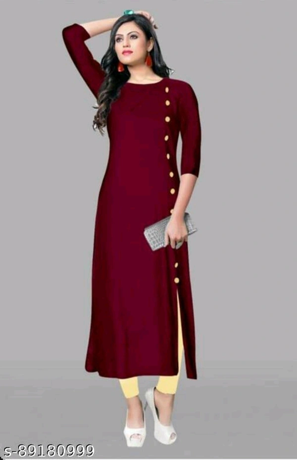 SHIVA Trendy Sensational Kurti - Maroon, M