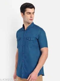 Trendy Men’s Shirt - Blue, XXL