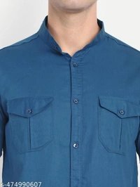 Trendy Men’s Shirt - Blue, XXL