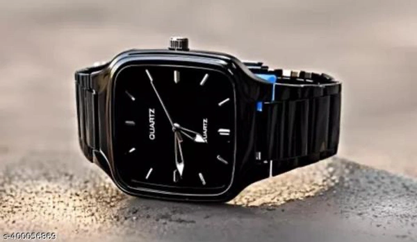 Men’s Analog Watch - Black, Free Size