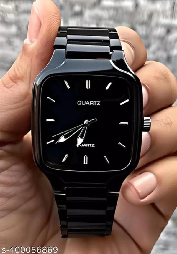 Men’s Analog Watch - Black, Free Size