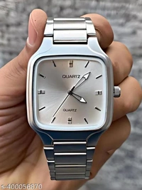 Men’s Analog Watch - Silver, Free Size