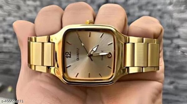 Men’s Analog Watch - Gold, Free Size