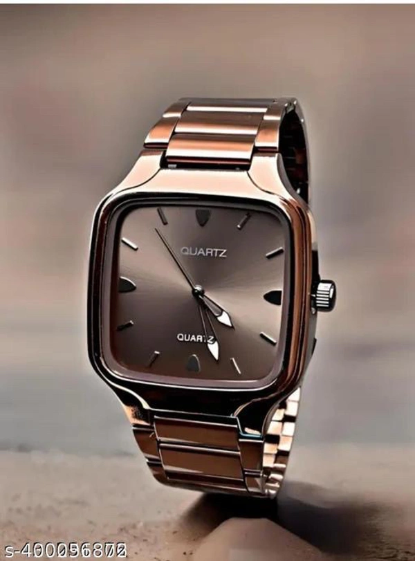 Men’s Analog Watch - Maroon, Free Size